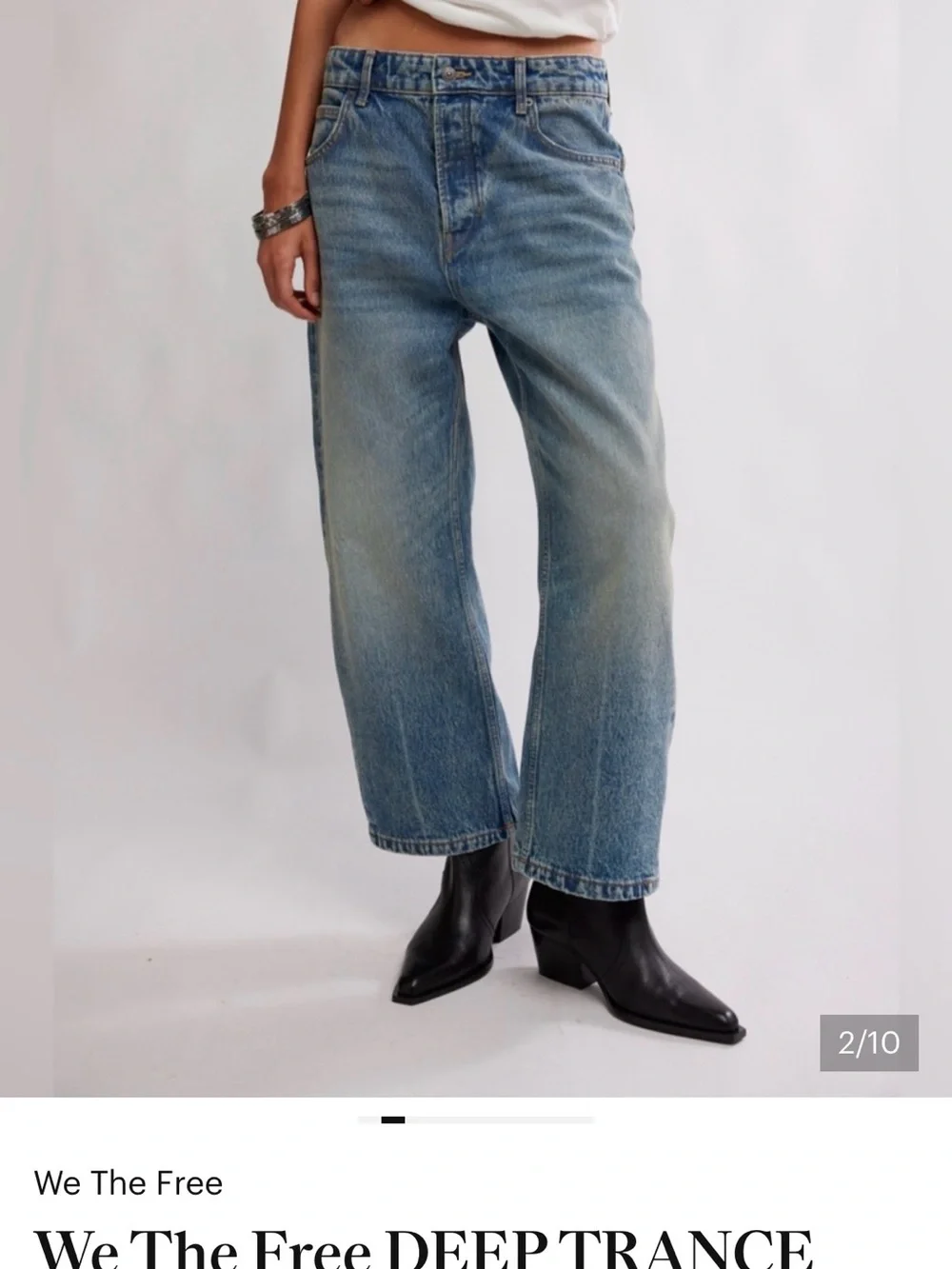We The Free Deep Trance Boyfriend Jeans size 31 (Listing price is for both) - Picture 2 of 16